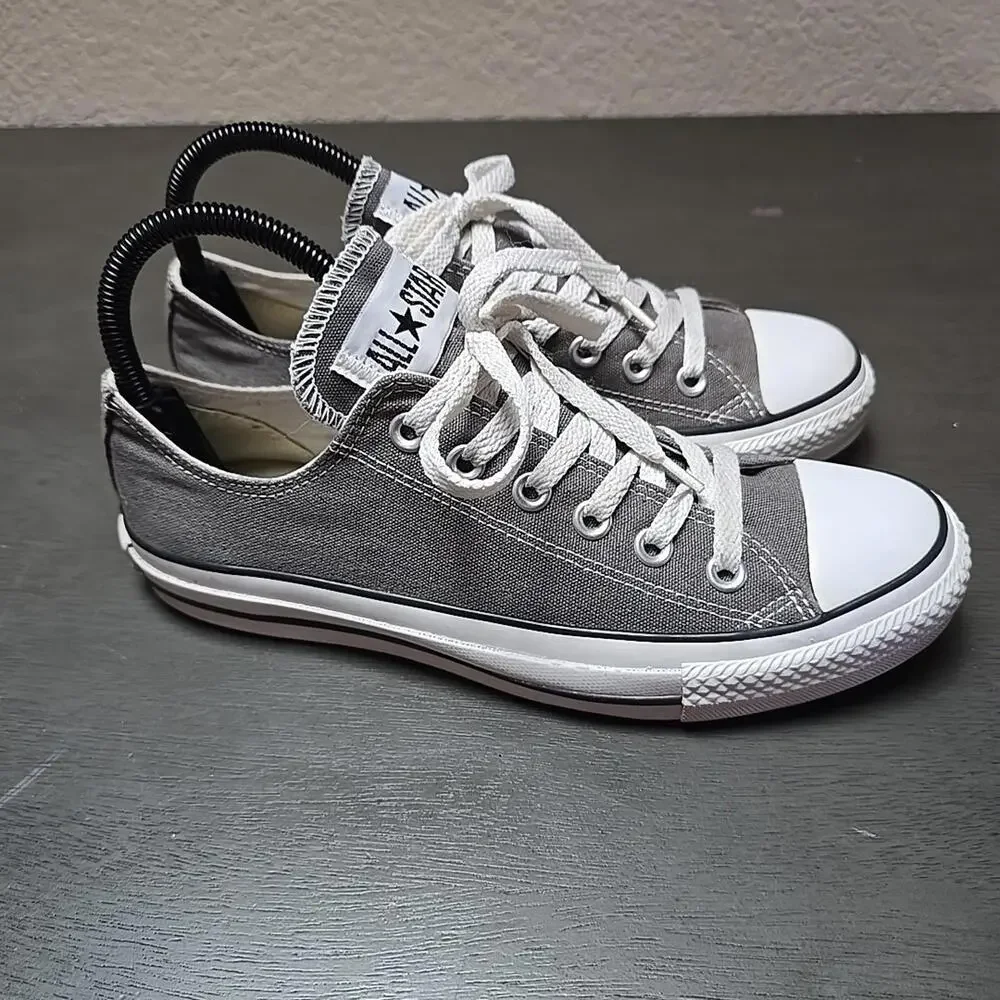 Converse All Star Chuck Taylor Shoes M6 W8 Gray Low Top Sneakers Athletic 1J794 - Picture 2 of 9